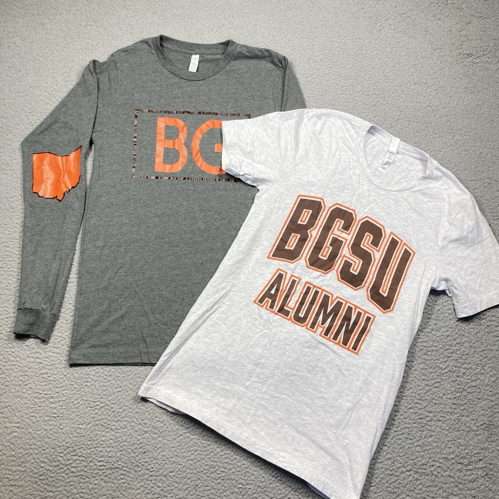Bowling Green University Alumni Shirts Adult Small Lot of 2 Short/Long Sleeve